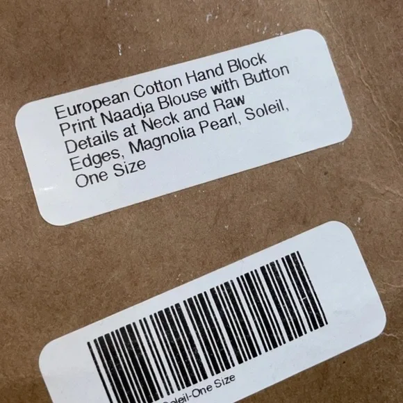 Magnolia Pearl Blockprint Naadja Soleil Celestial Blouse - Picture 4 of 5